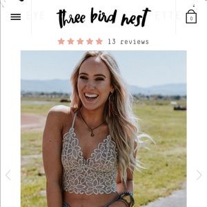 Three Bird Nest taupe Bralette